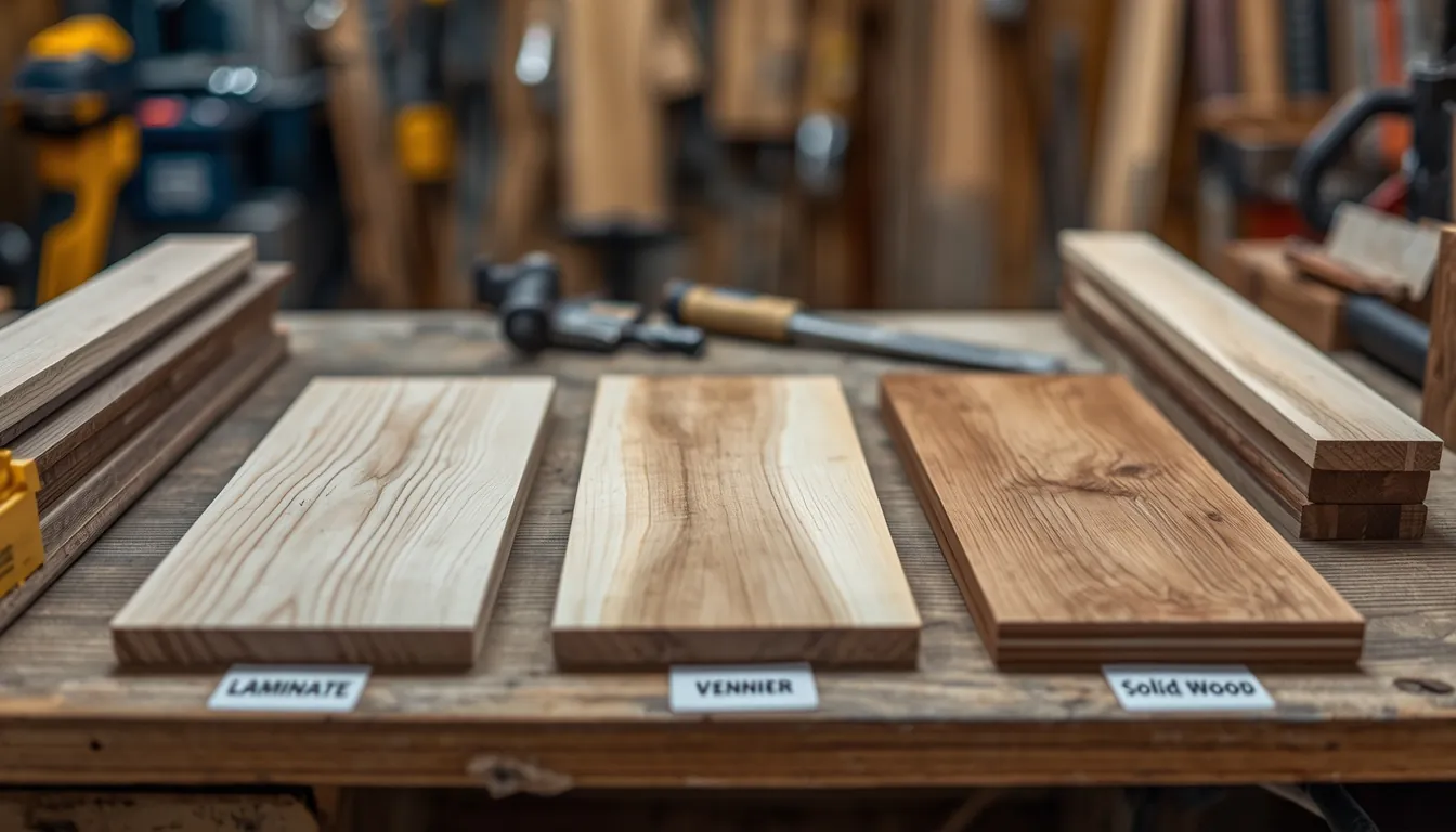 Laminate vs Veneer vs Solid Wood: Which Is Better for Office Carpentry?