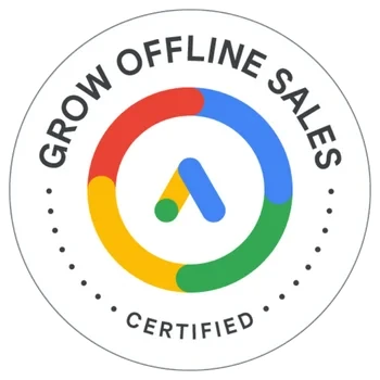 Google Offline Sales Certification badge of Lucian Yong, Google Ads specialist in Malaysia