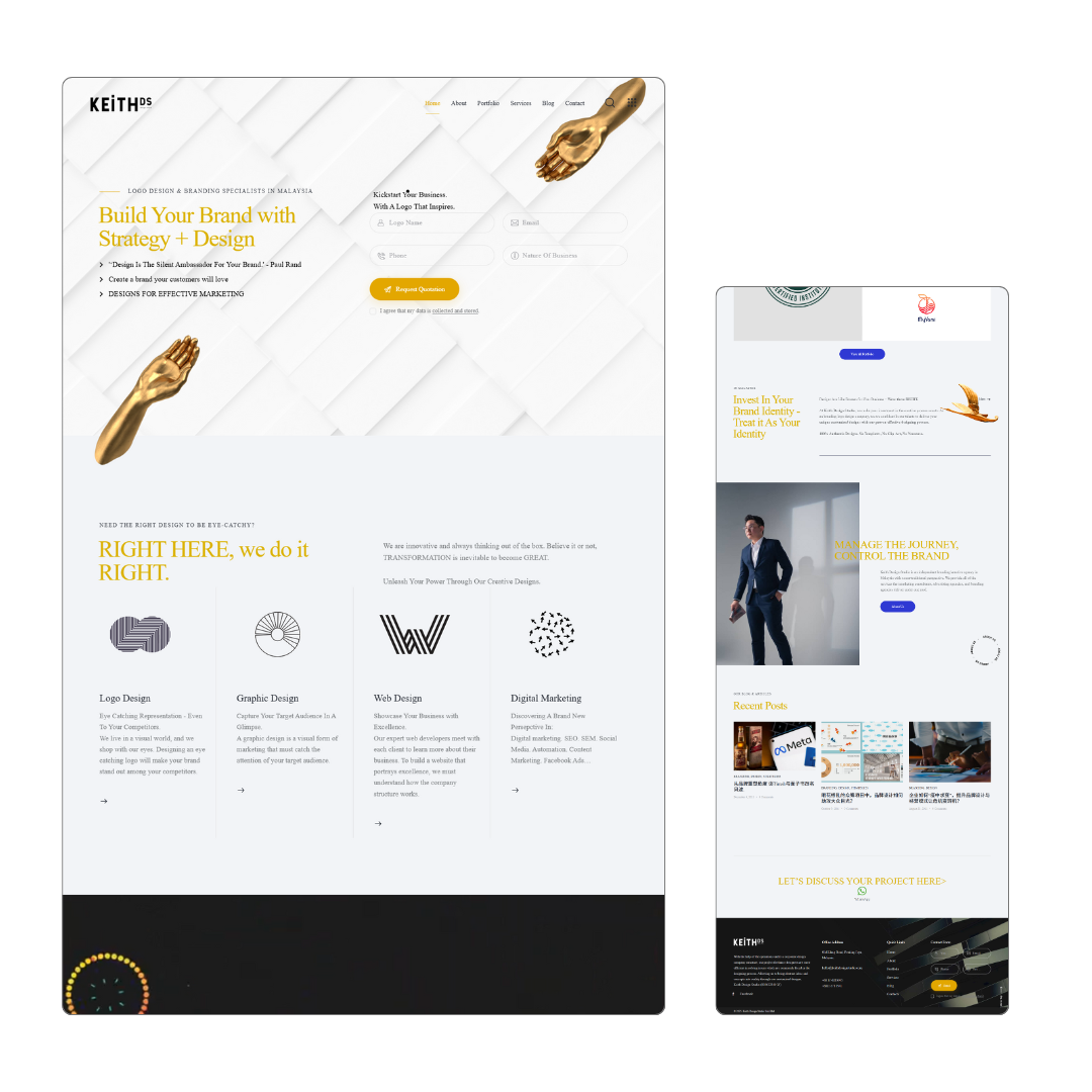 Freelance Website Designer Portfolio Branding Company website
