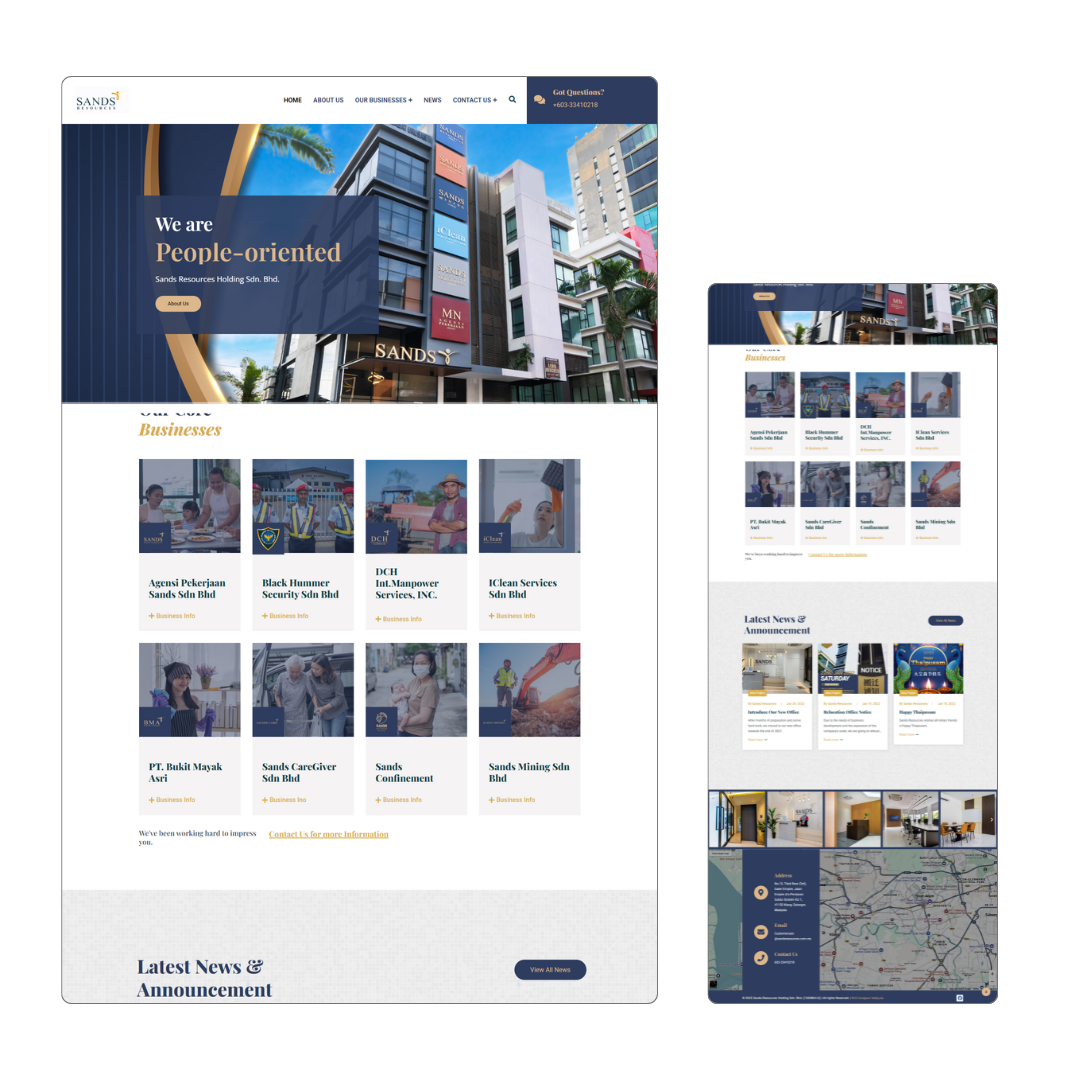 Freelance Website Designer Portfolio Corporate II website