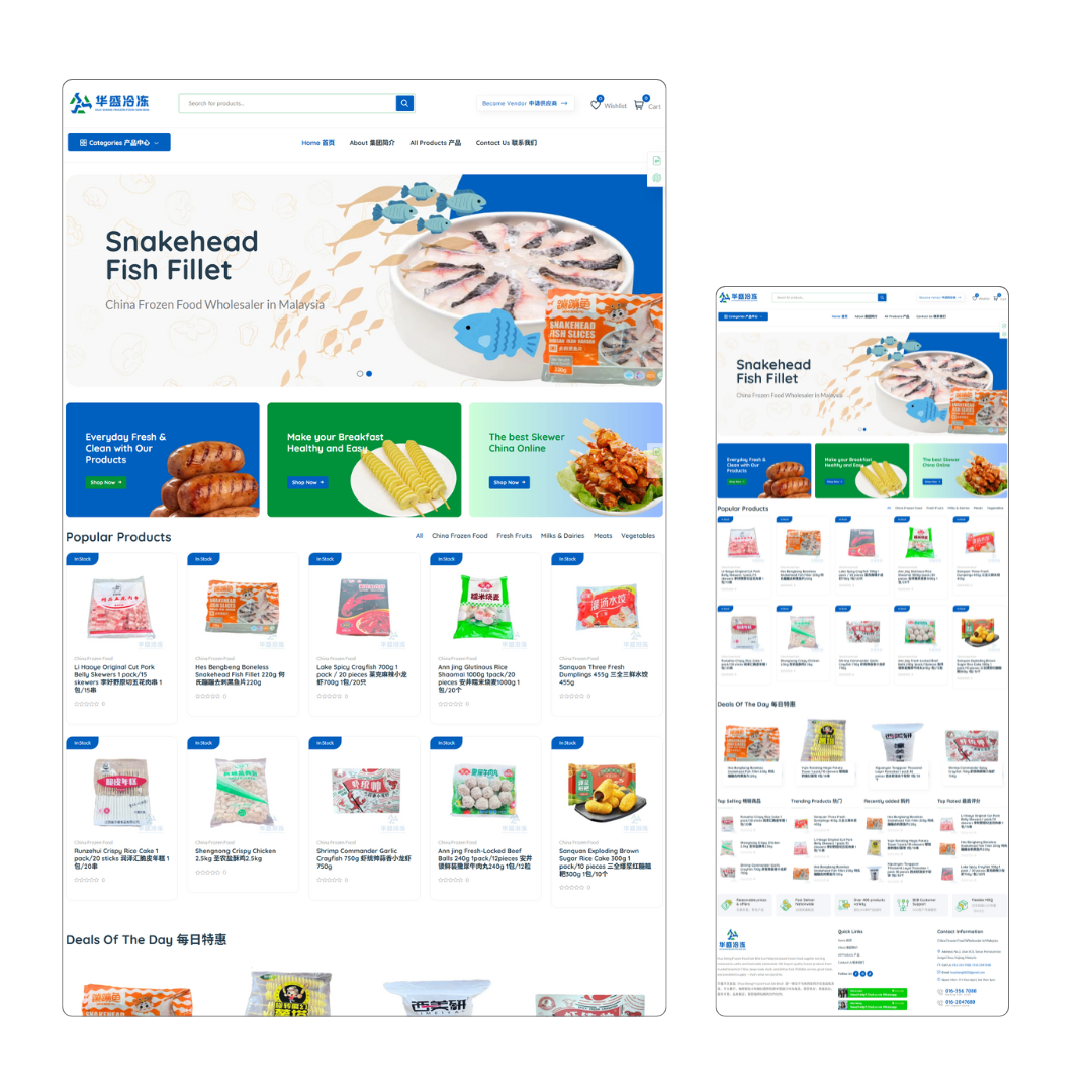 Lucian - Freelancer Web Designer and Google Ads Specialist 29 Frozen Food