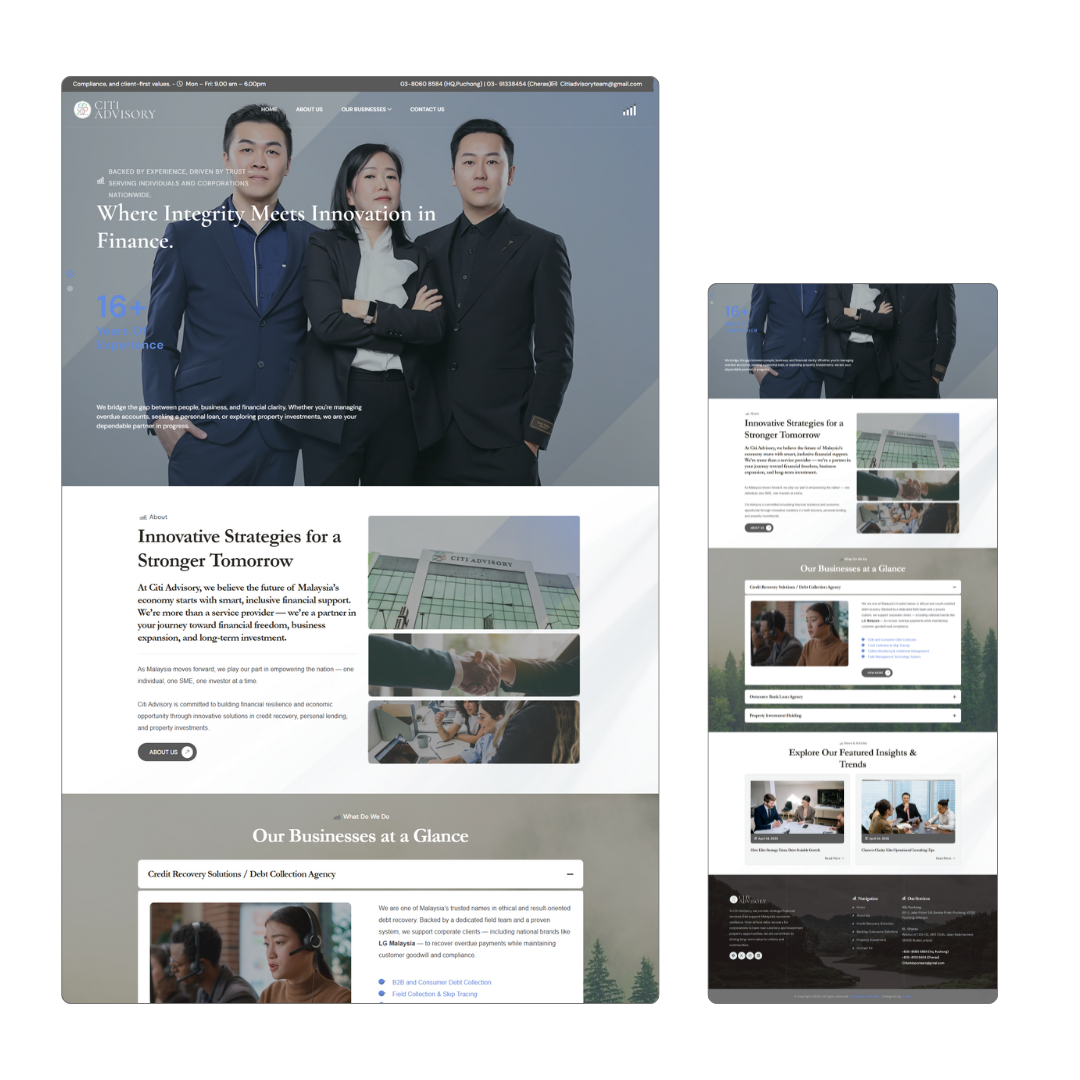 Lucian - Freelancer Web Designer and Google Ads Specialist 31 Financial Firm