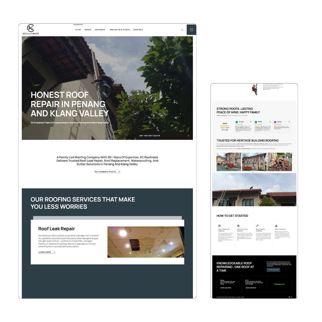 KC Roofmate Web Design