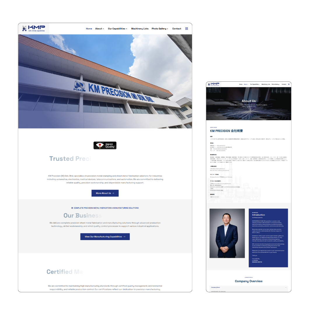 KMP Percision Web Design