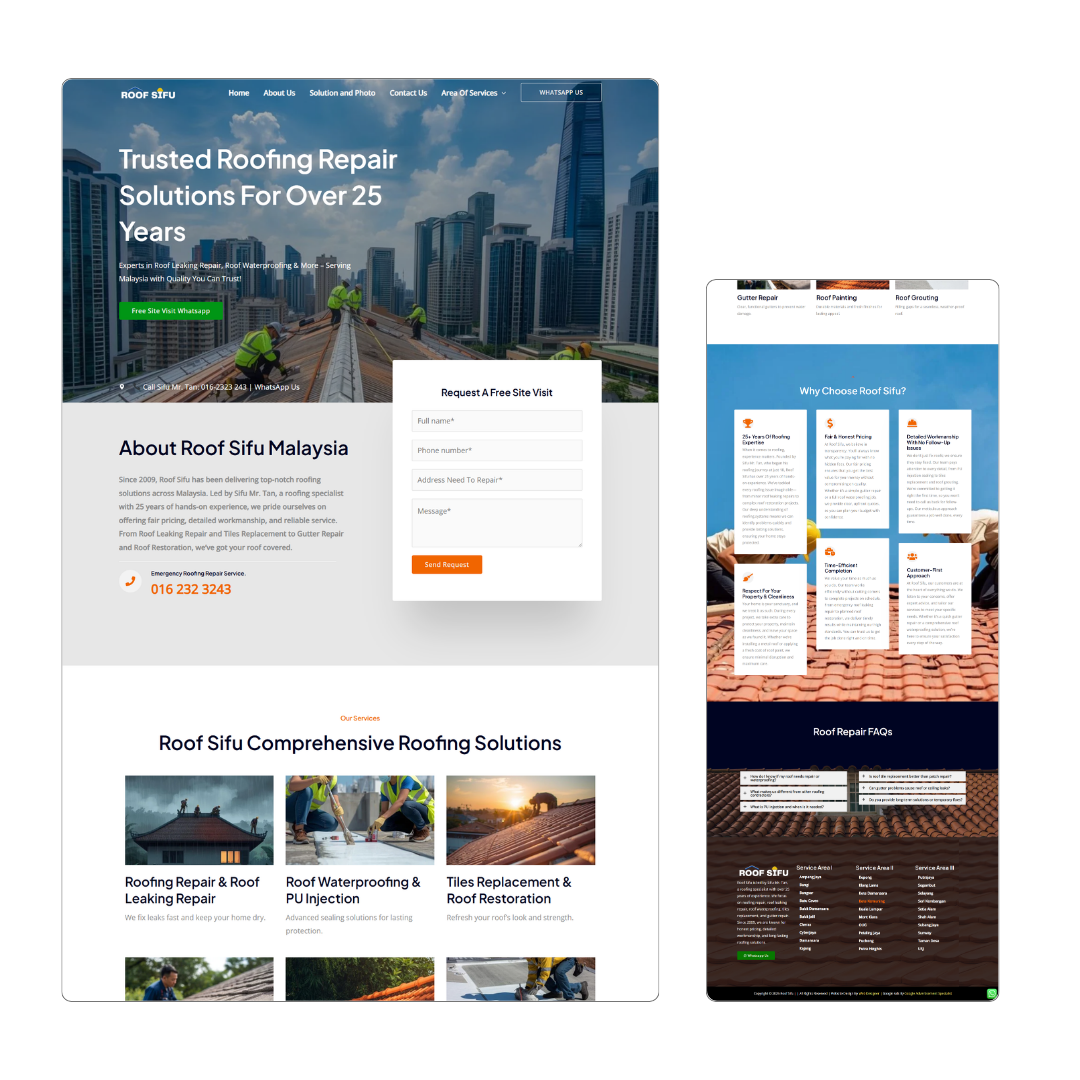 Roof Sifu Web Design